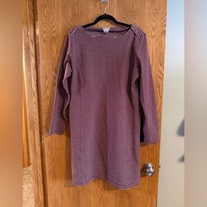 Duluth Trading Co Purple Striped Kids Dress